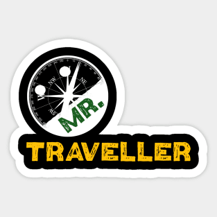 Mr. Traveller Sticker